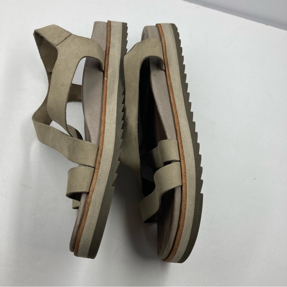 Merrell Leather Sandals  8 Taupe Velcro Juno BackStrap - Picture 8 of 16